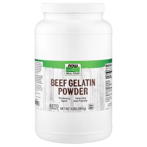 NOW Foods Beef Gelatin Powder Natural Thickening Agent Source of Protein