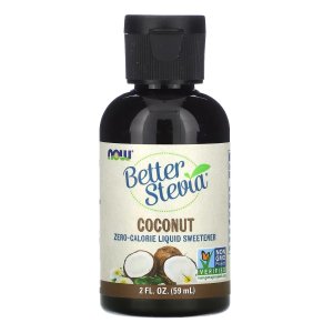NOW Foods BetterStevia Organic Zero-Calorie Liquid Sweetener Keto Friendly Suitable for Diabetics