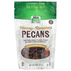 Now Foods Real Food Honey Roasted Pecans 227g