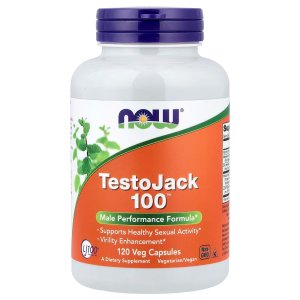 NOW Foods TestoJack™ 100 with LJ100® a potent standardized extract of Tongkat Ali (Eurycoma longifolia) Tribulus and ZMA® 120 Capsules