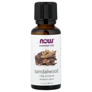 NOW Foods Essential Oils, Sandalwood Oil, 14% Blend of Pure Sandalwood Oil in Pure Jojoba Oil Grounding Essential