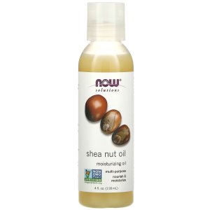 NOW Foods Solutions Shea Nut Oil Multi-Purpose Intense Moisturizing Oil for Skin Scalp and Hair