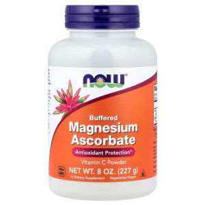 NOW Foods Magnesium Ascorbate Powder Buffered Antioxidant Protection