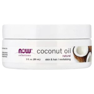 NOW Foods Solutions Coconut Oil Naturally Revitalizing for Skin and Hair Conditioning Moisturize,
