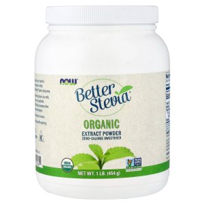 NOW Foods Better Stevia® Zero-Calorie Sweetener Organic Extract Powder (454 g)