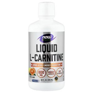 NOW Foods Sports Liquid L-Carnitine, Citrus (946 ml)