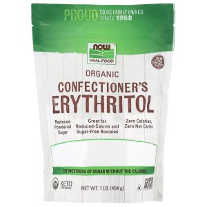 NOW Foods Real Food Organic Confectioner's Erythritol  (454 g)