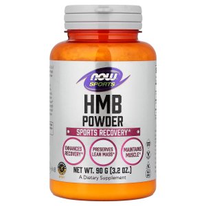 NOW Foods Sports Nutrition HMB (β-Hydroxy β-Methylbutyrate) Powder Sports Recovery  90 Grams