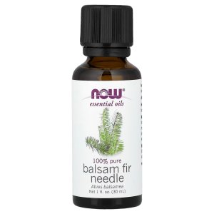 NOW Foods Essential Oils Balsam Fir Needle Oil Woodsy Aromatherapy Scent Steam Distilled 100% Pure Vegan 30ml
