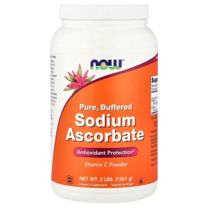NOW Foods Sodium Ascorbate Powder Buffered Antioxidant Protection 1361g