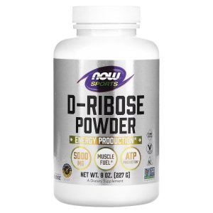 NOW Foods Sports Nutrition D-Ribose Powder 5,000 mg Certified Non-GMO Energy Production 227g