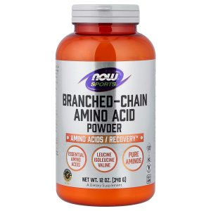 NOW Foods Sports Nutrition Branched Chain Amino Acid Powder with Leucine Isoleucine and Valine 340g