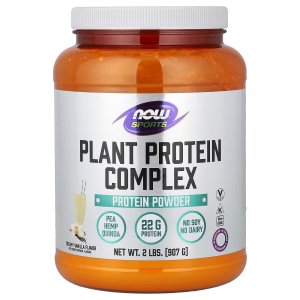 NOW Foods Sports Nutrition Plant Protein Complex 22 g Creamy Vanilla Powder