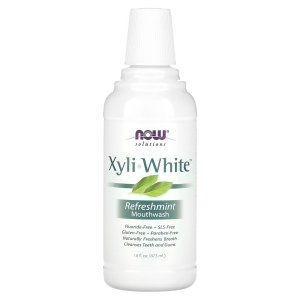 NOW Foods Solutions XyliWhite Mouthwash, Fluoride-Free Refreshmint (473 ml)