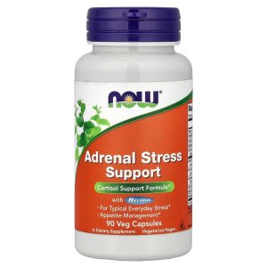 NOW Foods  Adrenal Stress Support Cortisol Support Formula* with Relora® For Typical Everyday Stress Appetite Management 90 Capsules