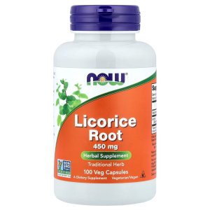 NOW Foods Licorice Root 450 mg 100 Veg Capsules