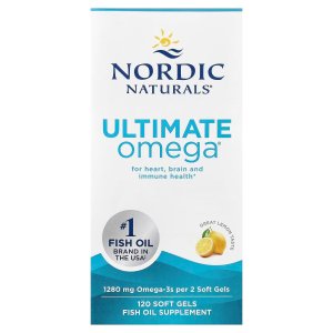 Nordic Naturals Ultimate Omega® Great Lemon 120 Soft Gels (640 mg per Soft Gel)