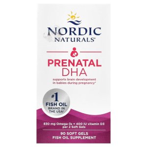 Nordic Naturals Prenatal DHA Omega-3 + Vitamin D3| 830 mg omega-3 plus 400 IU vitamin D3 per serving supports brain development during pregnancy and lactation 90, Softgels