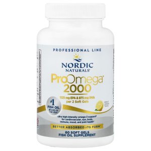 Nordic Naturals ProOmega-3 2150 mg EPA &amp; DHA Fish Oil, Lemon - 120 Count | Ultra high-potency EPA &amp; DHA fish oil supports brain heart