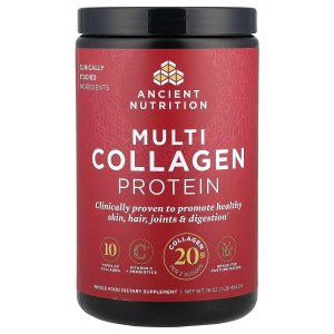 Ancient Nutrition Hydrolyzed Multi Collagen Peptides Powder – Unflavored Collagen Protein Supplement