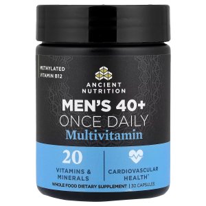 Ancient Nutrition Multivitamin Women’s 40+ &amp; Men’s 40+ – 30 Capsules Each, Once Daily Multivitamin Set