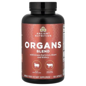 Ancient Nutrition Organs Blend 180 Capsules – Whole Food Organ Complex, Nutritional Supplement