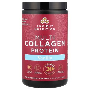 Ancient Nutrition Hydrolyzed Multi Collagen Peptides Powder – Vanilla Flavor, Collagen Protein Supplement