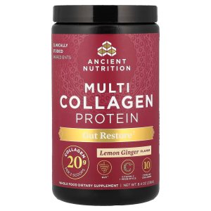 Ancient Nutrition Gut Restore Multi Collagen Protein 8.4 oz (238g) – Collagen Protein Powder for Gut Wellness