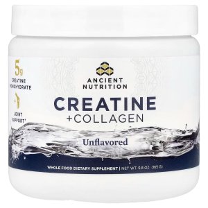 Ancient Nutrition Creatine Monohydrate + Collagen Powder 5g – Creatine &amp; Collagen Protein Supplement