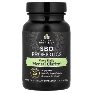 Ancient Nutrition Probiotics for Mental Clarity 25 Billion CFUs – Once Daily, 30 Capsules, Probiotic Supplement