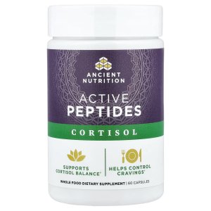 Ancient Nutrition Active Peptides Cortisol Support Capsules – Stress &amp; Wellness Support Supplement