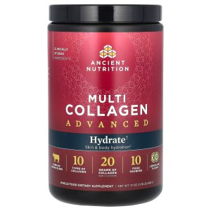Ancient Nutrition Advanced Multi Collagen Peptides Hydrate – Lemon Lime, Collagen Drink Mix Supplement