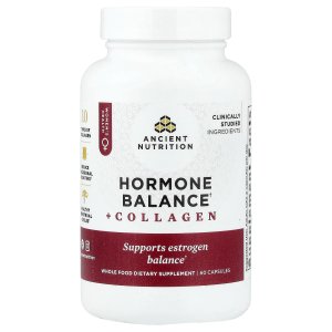 Ancient Nutrition Hormone Balance + Hydrolyzed Collagen Peptides Powder – Women’s Wellness &amp; Collagen Supplement