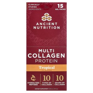 Ancient Nutrition Hydrolyzed Multi Collagen Peptides Gel Packets – Tropical Flavor, Collagen Supplement