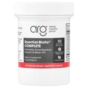 ARG Essential Biotic Complete 50 Billion CFU Probiotic 60 Capsules – Advanced Digestive &amp; Gut Health Support Supplement
