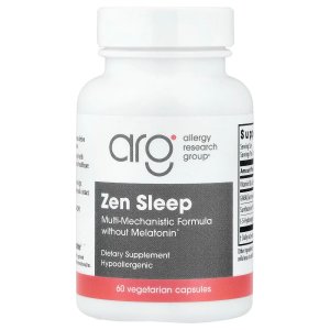 Allergy Research Group ARG Zen Sleep with L-Theanine, GABA &amp; 5-HTP 60 Capsules – Advanced Sleep &amp; Relaxation Support Supplemen