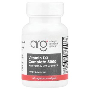 ARG Vitamin D3ARG Vitamin D3 Complete 5000 IU 60 Capsules – High Potency Vitamin D3 Supplement for Bone, Immune &amp; Daily Wellness Support Complete 5000 IU 60 Capsules – High Potency Vitamin D3 Supplement for Bone, Immune &amp; Daily Wellness Support
