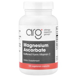 ARG Magnesium Ascorbate Buffered Vitamin C 1000 mg 100 Capsules – Buffered Vitamin C &amp; Antioxidant Support Supplement