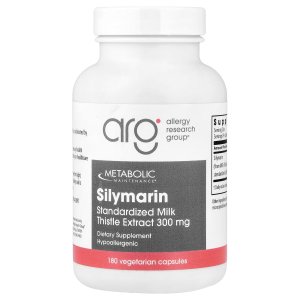 Metabolic Maintenance Silymarin 300 mg 180 Vegetarian Capsules – High Potency Milk Thistle Extract Supplement for Liver &amp; Antioxidant Support
