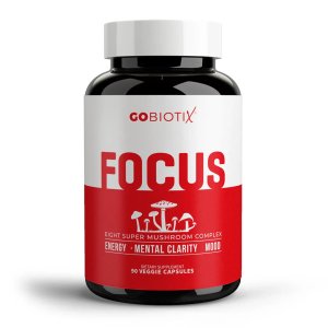 GOBIOTIX Focus Supplement Mushroom Complex – Premium Mushroom Blend for Mental Focus, Energy, Concentration &amp; Daily Wellness in Pakistan