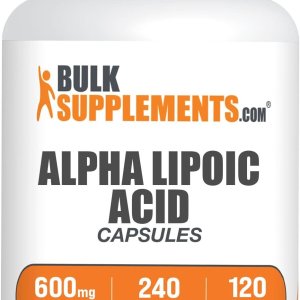 BulkSupplements Alpha Lipoic Acid Capsules – ALA Antioxidant Supplement