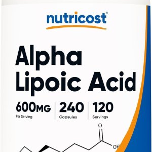 Nutricost ALA 300mg Capsules – Alpha Lipoic Acid Supplement