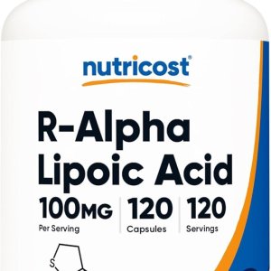 Nutricost R-ALA 100mg – High-Quality Alpha Lipoic Acid Supplement