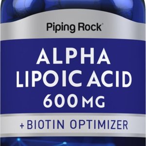 Piping Rock ALA 600mg with Biotin Optimizer – Antioxidant Supplement