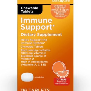 Amazon Basic Care Immune Support Chewables – Vitamin D &amp; Antioxidants