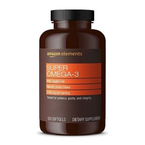Amazon Elements Super Omega-3 Supplement + B Complex Vitamins