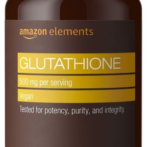 Amazon Elements Glutathione – 500mg per Serving, Vegan Capsules