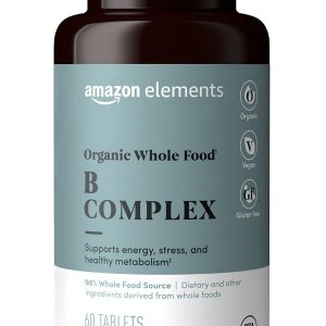 Amazon Elements Organic B Complex Vitamins – Whole Food Source