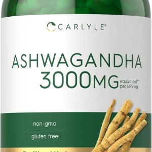 Carlyle Ashwagandha Supplement for Women &amp; Men – 300 Capsules