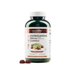 NatureWise Ashwagandha Gummies – Strawberry Kiwi 180 Count
